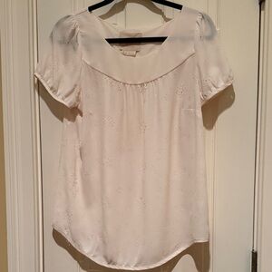 Elegant Cream Women's Top Anthropologie